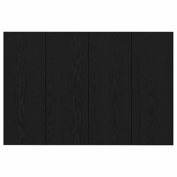 Табла с шкаф с чекмедже с рафт 3 pcs Черния дъб Инженерно дърво