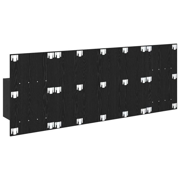 Табла с шкаф с чекмедже 3 pcs Черния дъб Инженерно дърво