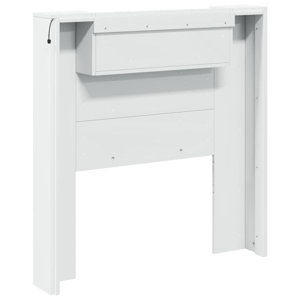 Облегалка за глава Бяло 100 x 16,5 x 103,5 cm Инженерно дърво