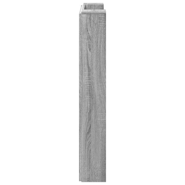 Облегалка за глава с рафт Сив Сонома 100 x 16,5 x 103,5 cm