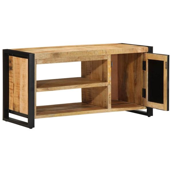 Пейка за обувки Кафяво Масивна дървесина от манго