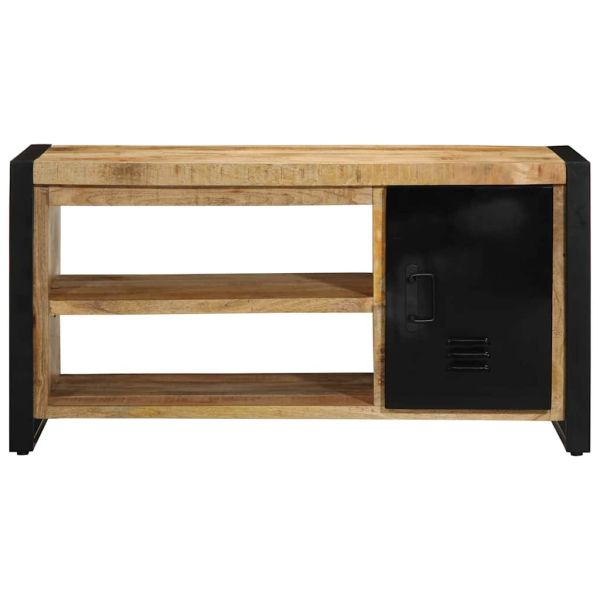 Пейка за обувки Кафяво Масивна дървесина от манго