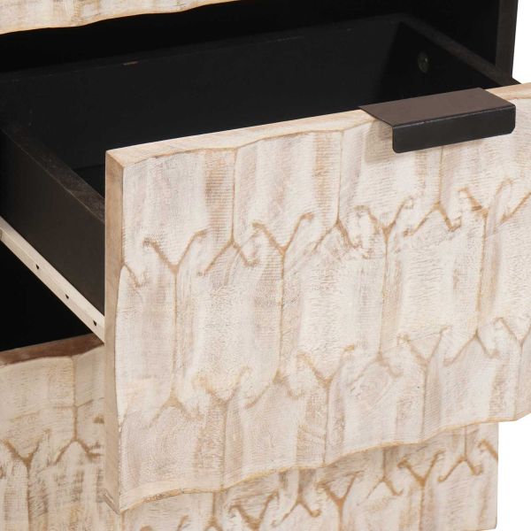 Служебен шкаф с чекмедже Финал на бяло измиване 40 x 33 x 75 см