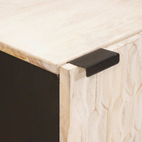 Служебен шкаф с врата Финал на бяло измиване 40 x 33 x 75 см