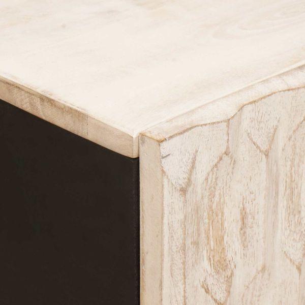 Служебен шкаф с врата Финал на бяло измиване 60 x 33 x 75 cm