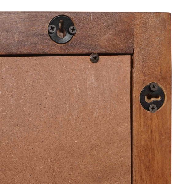 Огледало за баня Финал на кафяво акацие 50 x 70 x 2,5 см