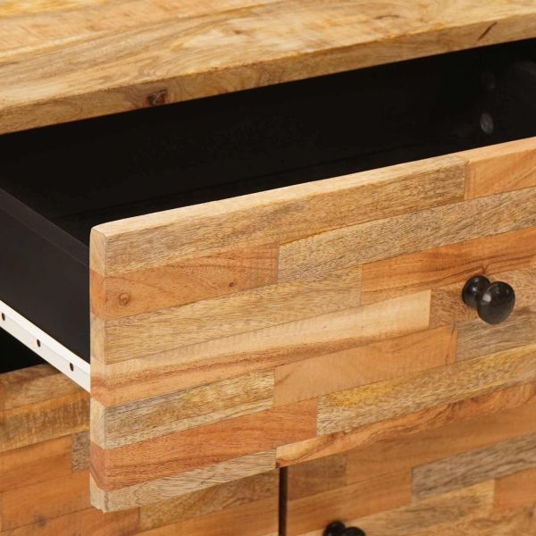 Леглов шкаф Кафяво 50 x 33 x 60 см Солидно мангово дърво