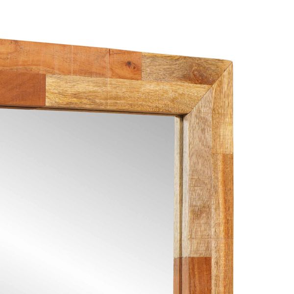 Огледало за баня Дъб 50 x 70 x 2,5 см Солидно мангово дърво
