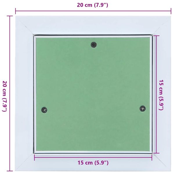 Достъпен панел Зелен и сребърен 20 x 20 cm