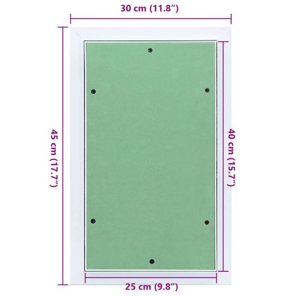 Достъпен панел Зелен и сребърен 30 x 45 см