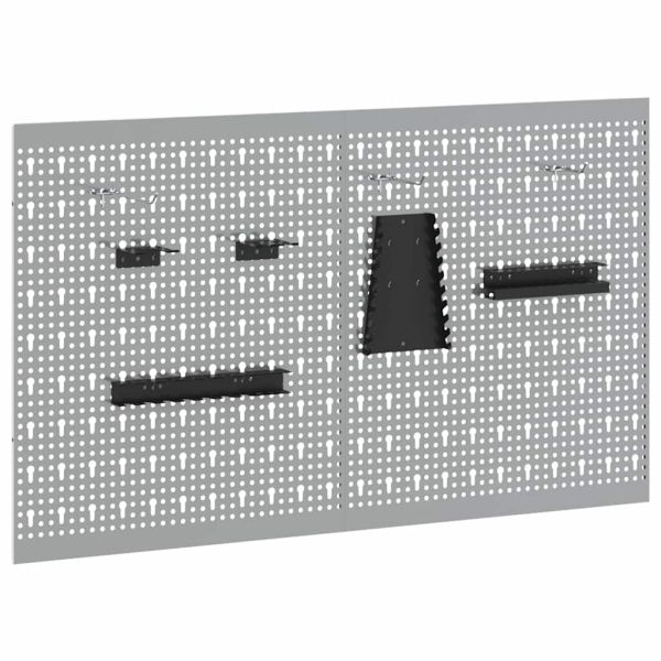 Панел за инструменти 2 pcs Сив 100 x 1 x 60 см