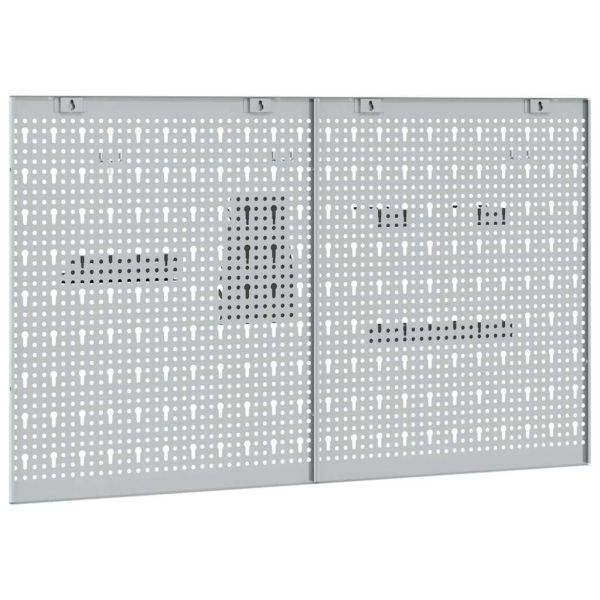 Панел за инструменти 2 pcs Сив 100 x 1 x 60 см