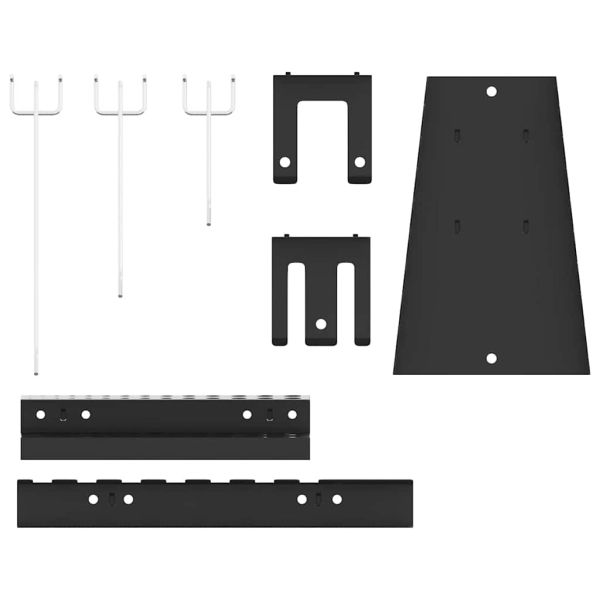 Панел за инструменти 2 pcs Сив 100 x 1 x 60 см