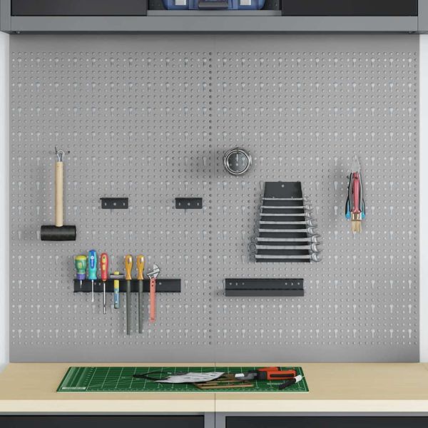 Панел за инструменти 2 pcs Сив 100 x 1 x 80 см
