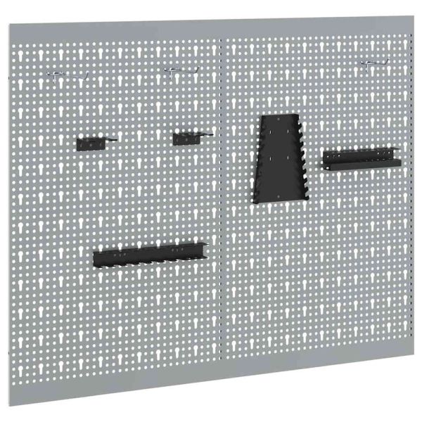 Панел за инструменти 2 pcs Сив 100 x 1 x 80 см