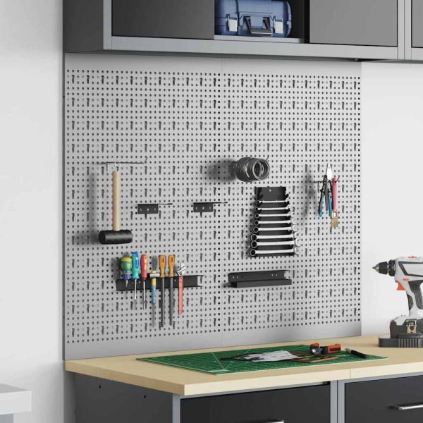 Панел за инструменти 2 pcs Сив 100 x 1 x 80 см