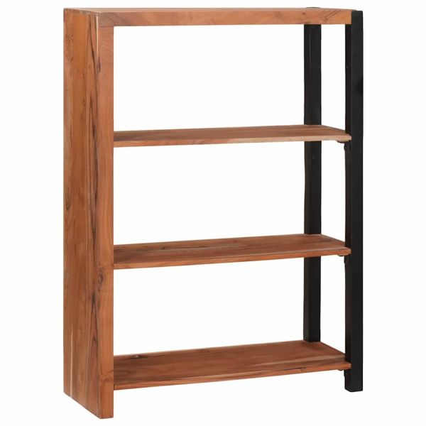 Рафт за книги Кафяво 80 x 30 x 110 см Солидно акациево дърво