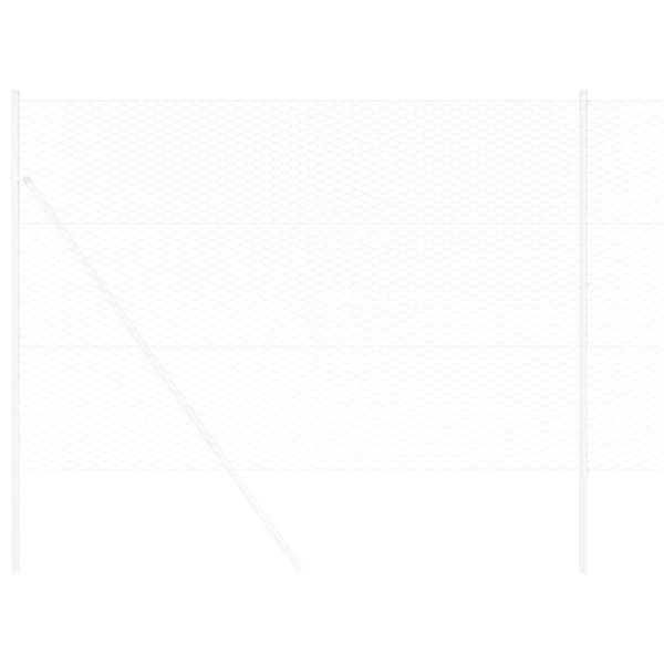 Шестоъгълна ограда Сребрист 1,5 x 50 m Поцинкована стомана