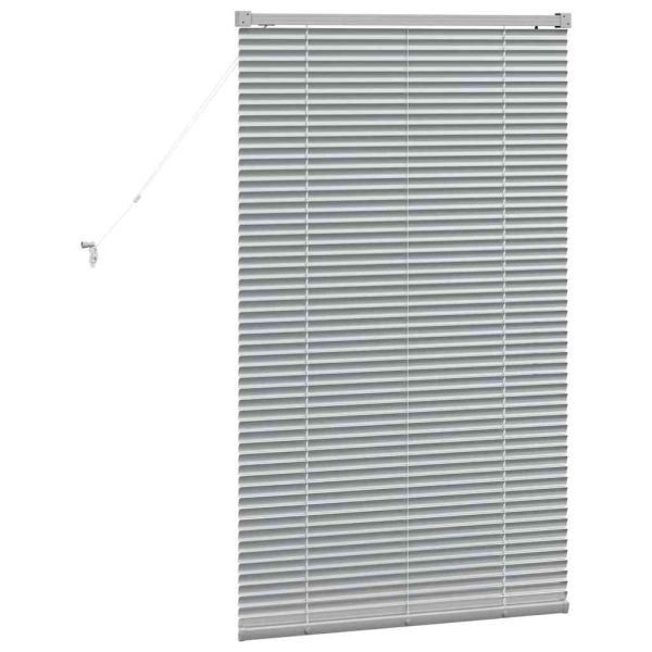 Вертикални щори Сребрист 130 x 80 см Алуминий