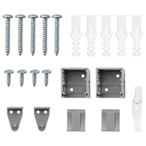 Вертикални щори Сребрист 130 x 80 см Алуминий