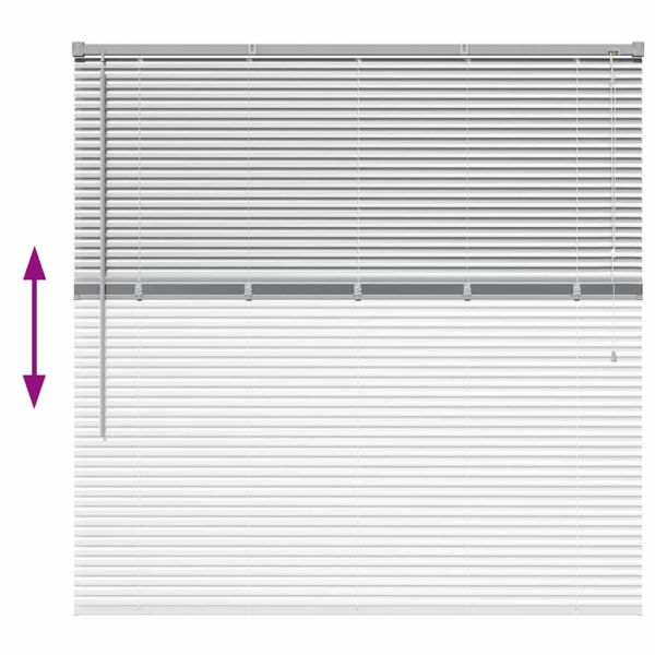 Вертикални щори Сребрист 130 x 125 см Алуминий