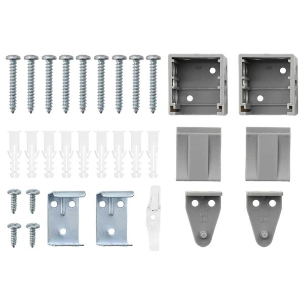 Вертикални щори Сребрист 130 x 130 cm Алуминий