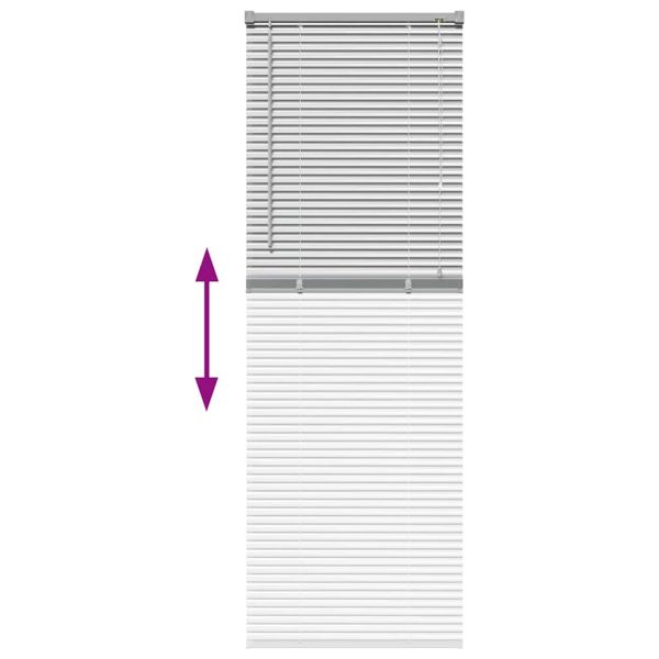 Вертикални щори Сребрист 175 x 60 см Алуминий