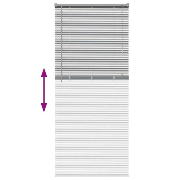 Вертикални щори Сребрист 175 x 80 см Алуминий