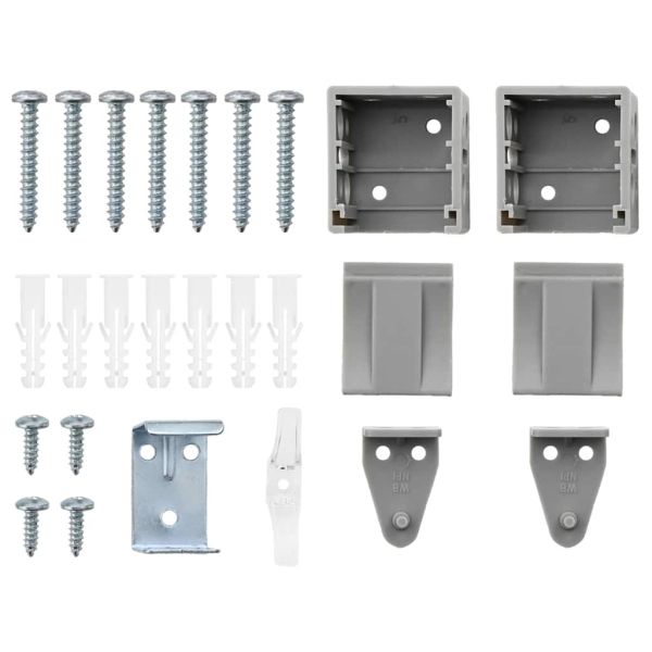 Вертикални щори Сребрист 175 x 85 см Алуминий