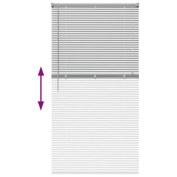 Вертикални щори Сребрист 175 x 85 см Алуминий