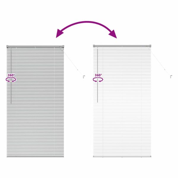 Вертикални щори Сребрист 175 x 90 см Алуминий