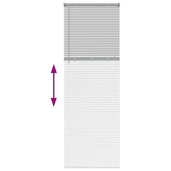 Вертикални щори Сребрист 220 x 70 см Алуминий