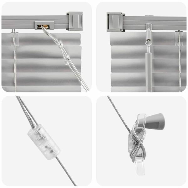 Вертикални щори Сребрист 220 x 80 см Алуминий