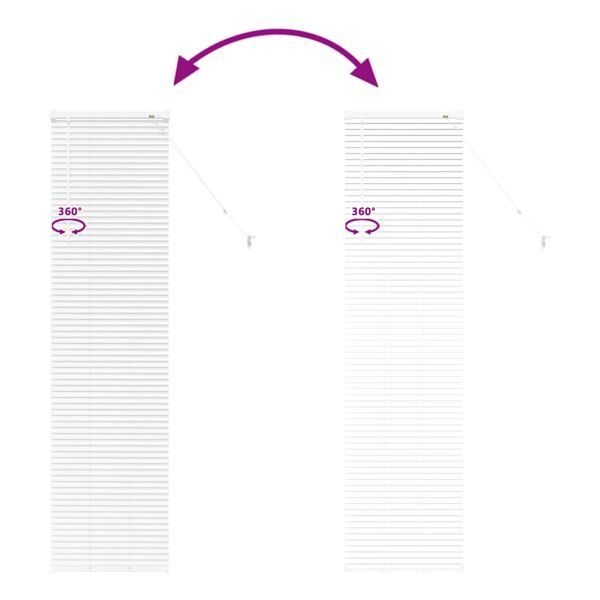 Вертикални щори Бяло 175 x 50 см Алуминий