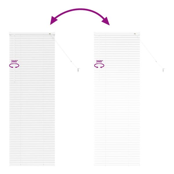 Вертикални щори Бяло 175 x 65 см Алуминий