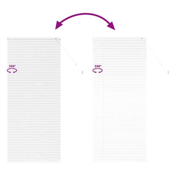 Вертикални щори Бяло 175 x 70 см Алуминий