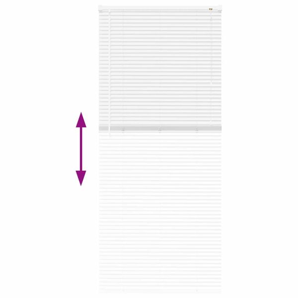 Вертикални щори Бяло 175 x 70 см Алуминий