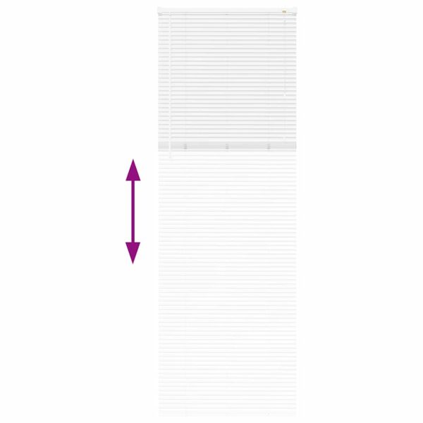 Вертикални щори Бяло 220 x 70 см Алуминий