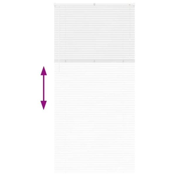 Вертикални щори Бяло 220 x 100 cm Алуминий