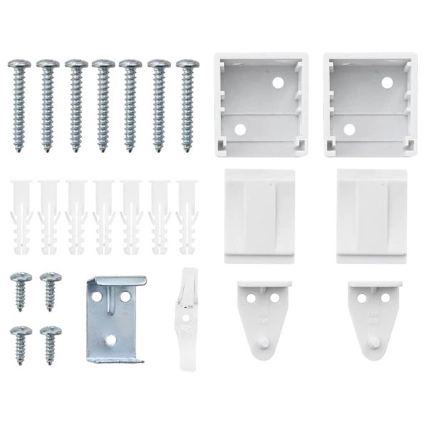 Вертикални щори Бяло 220 x 120 см Алуминий