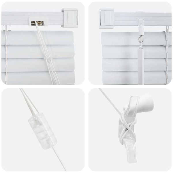 Вертикални щори Бяло 220 x 135 см Алуминий