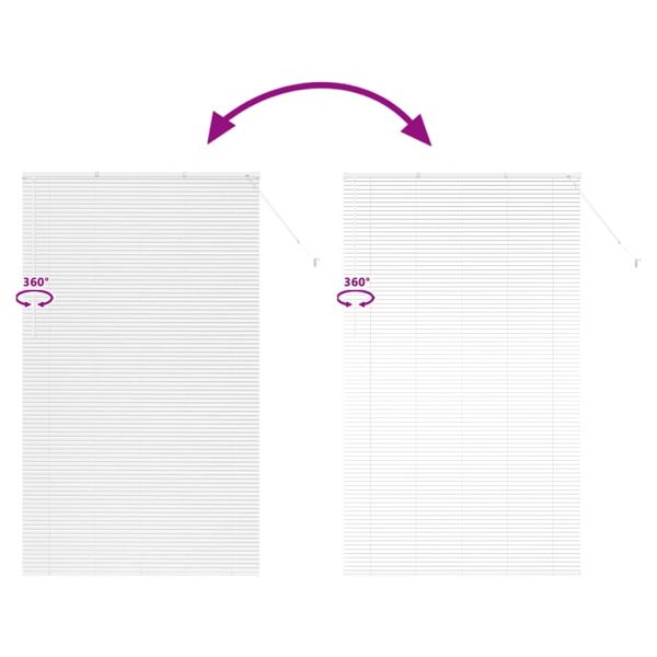 Вертикални щори Бяло 220 x 135 см Алуминий