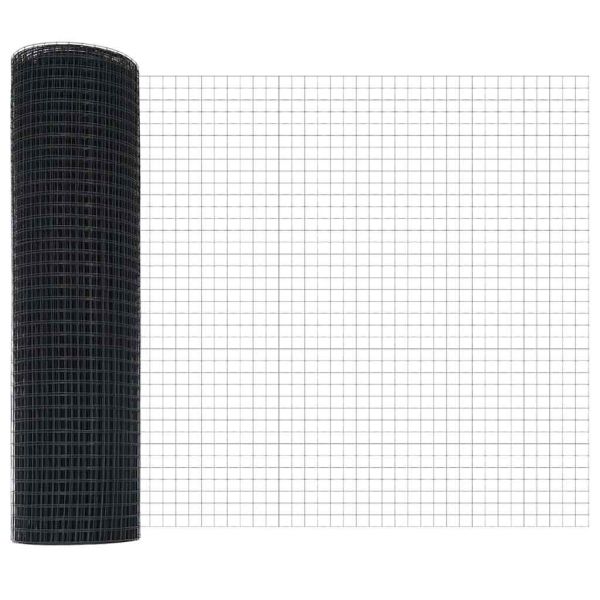 Заварена мрежа ограда Сив 0.8 x 25 m