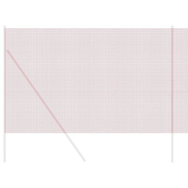 Заварена мрежа ограда Червено 1.5 x 10 m