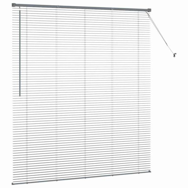 Вертикални щори Тъмен сив 175 x 155 см Алуминий