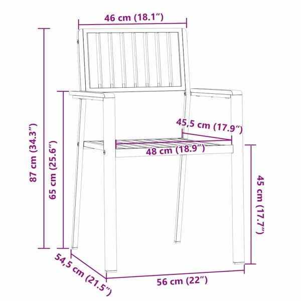 Градински стол 4 pcs