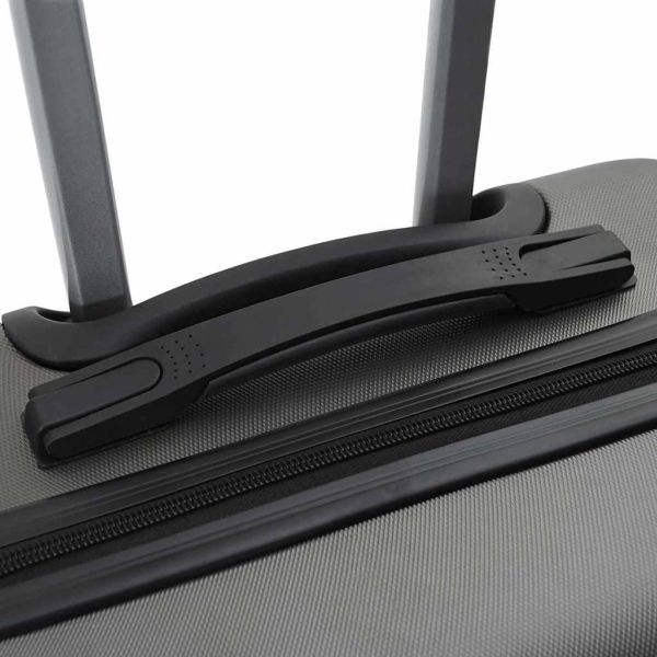 Куфар 3 pcs Тъмен сив 50 x 31 x 78 см ABS пластмаса