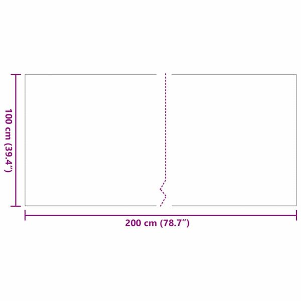 Изкуствена трева 200 x 100 x 3 см ПП и PE