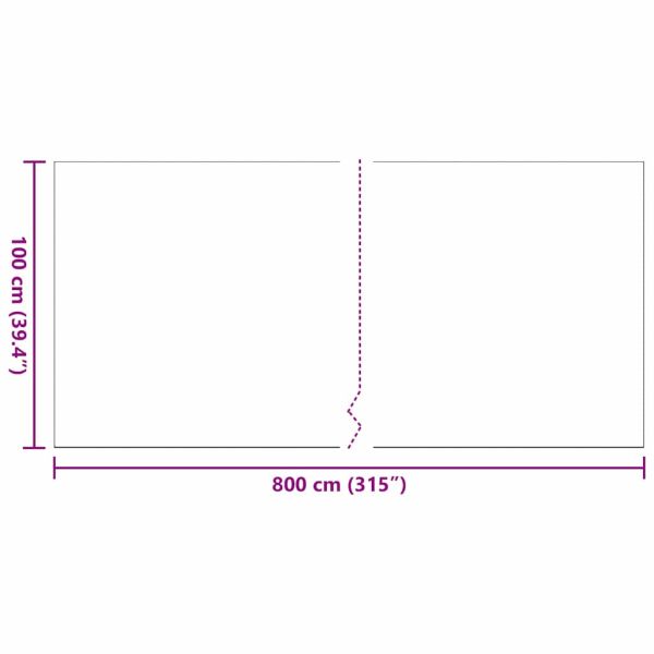 Изкуствена трева 800 x 100 x 3 см ПП и PE