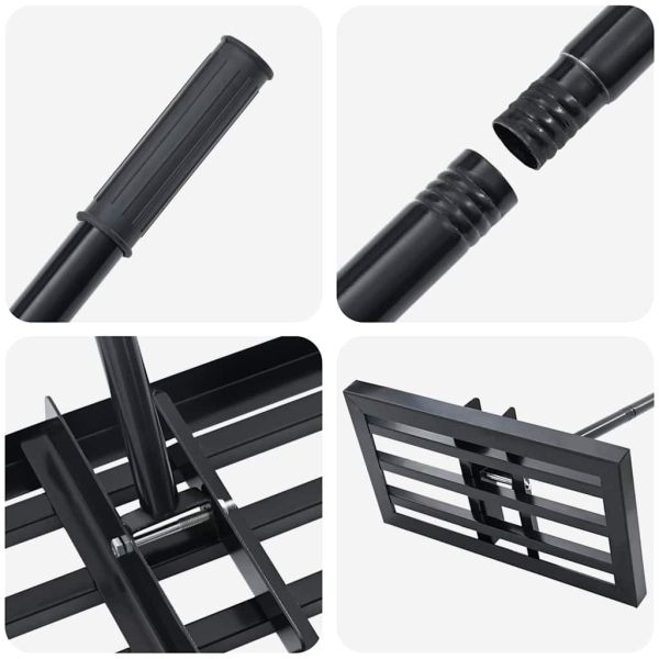 Градинска рейка Черно Прахово боядисана стомана